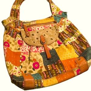 Patchwork Fossil Handbag
